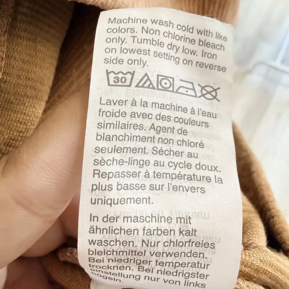 Madewell Texture & Thread Corduroy Swing Top Brown Size S O06 - Picture 5 of 5